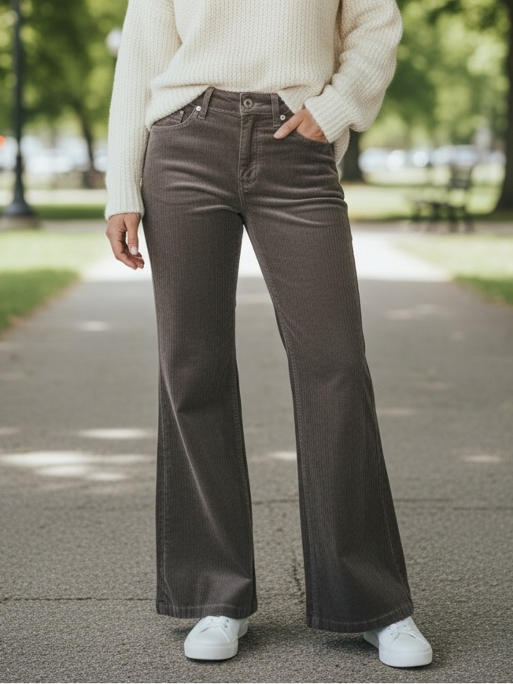 Pilcro Corduroy Jeans in Dark Brown